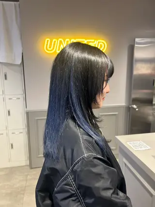 セミロング カラー 韓国/トレンド レイヤー【101】のヘアスタイル