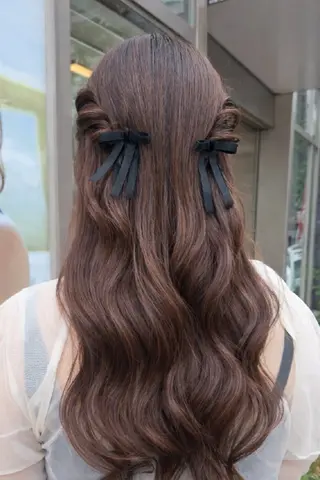 ロング ヘアアレンジ 渋谷/暖色カラー/ Miyuのヘアスタイル