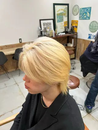 カラー 🌈ダブルカラー🌈 💚みやのしんじ💚のヘアスタイル