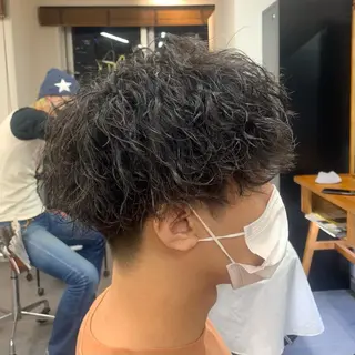 ショート パーマ メンズ メンズ特化美容師/ 藤戸 椋のヘアスタイル
