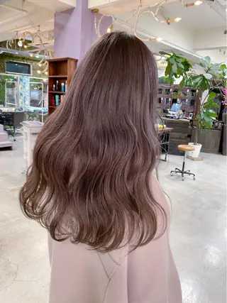 ロング カラー grow所属・🧡YUKA🧡 渋谷/ﾌﾟﾙｴｸｽﾃのヘアスタイル