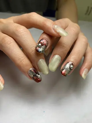 ネイル 草加ニュアンスネイル 🌚hersのネイルデザイン