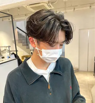 ショート パーマ メンズ ハイトーン/パーマ/ メンズ / 櫻本🌐のヘアスタイル