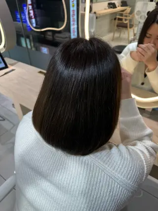 ミディアム 韓国レイヤー/ 顔まわり/西野和裕のヘアスタイル