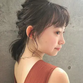 ヘアアレンジ 細めハイライト🩶 ボブ/レイヤーカットのヘアスタイル