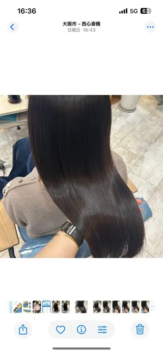 ロング 🫧透け感⋆艶髪💎 山口アヤカのヘアスタイル