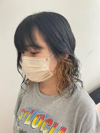 パーマ アイブロウ デザインカラー 🎀REINA🎀のヘアスタイル