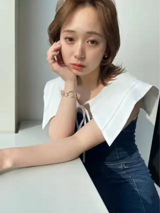 ミディアム カラー 💐KAYLEE💐 bycuracionのヘアスタイル