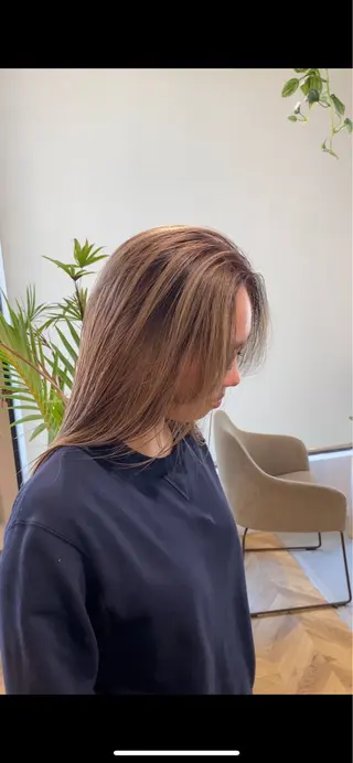 ミディアム カラー yate'/ Wカラー/小出捷也のヘアスタイル