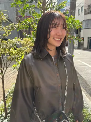 ミディアム カラー パーマ NOUN所属・eri kinjoのヘアスタイル