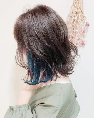 ミディアム ブリーチ/髪質改善 NYNY大久保のヘアスタイル