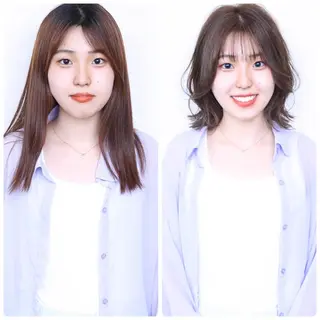 ミディアム カラー パーマ Elsa所属・松本 俊樹のヘアスタイル