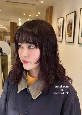 ミディアム パーマ/名古屋パーマ / コデラ ナナホのヘアスタイル