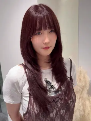 ロング カラー 髪質改善/レイヤー 兼折楓馬のヘアスタイル