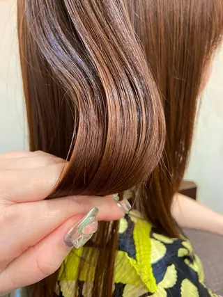 セミロング Lamana所属・透明感カラー/ 加瀬たまものヘアスタイル