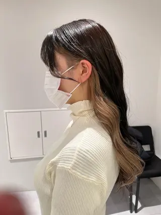 ロング カラー 髪質改善/レイヤー 兼折楓馬のヘアスタイル