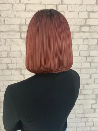 ミディアム カラー ✂️小顔カット✂️ 山本有紀のヘアスタイル