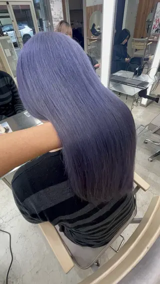 ロング カラー 透明感カラー/ ブリーチ/💓パタオのヘアスタイル