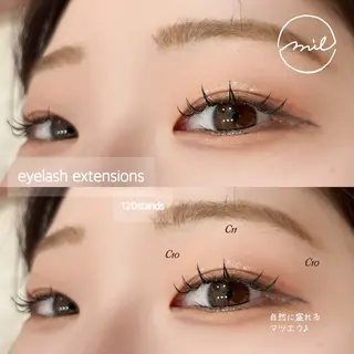 マツエク・マツパ mil❤︎ Kahoのマツエク・マツパデザイン