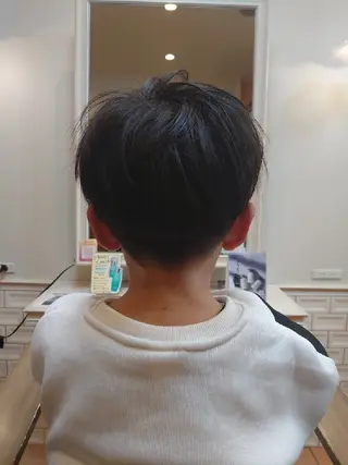キッズ メンズ ショート 丁寧なカットが評判！ 生駒富雄☆丸上のヘアスタイル
