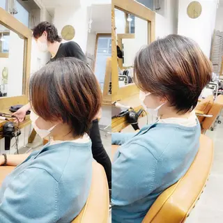 ショート newline銀座所属・👑銀座ショート/ 絶壁補正/金子涼👑のヘアスタイル