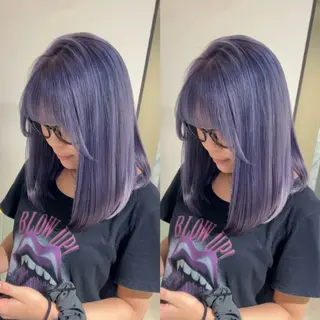 ショート カラー パーマ キッズ 透明感カラー×艶矯正 カット特化/さくらのヘアスタイル