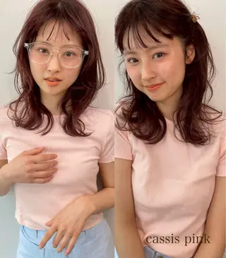 カラー miku/天神 艶カラーのヘアスタイル