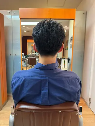 ショート パーマ メンズ Rucy's  鶴見店所属・松並 直のヘアスタイル