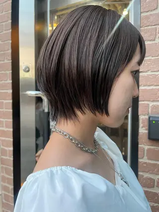ショート カラー パーマ ヘアアレンジ メンズ キッズ ネイル マツエク・マツパ アイブロウ times salon名駅所属・久木原 ゆりのヘアスタイル