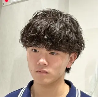 ショート パーマ メンズ 【メンズ特化】 池田大成✂︎のヘアスタイル