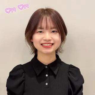 カラー 顔周り/暖色 /ヘアメ/あつはのヘアスタイル