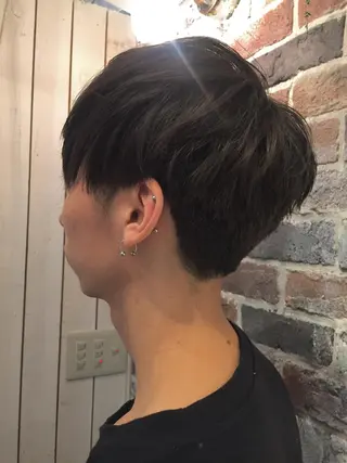 ショート メンズ Sola by  little所属・クボキ サヤのヘアスタイル