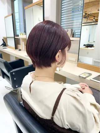 ショート カラー 【ニュアンスカラー・ 髪質改善】スズキカナのヘアスタイル