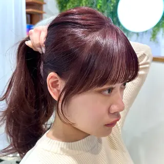 ロング カラー レイヤー/韓国ヘア /顔周り/大久保貴之のヘアスタイル