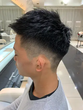 ショート メンズ 赤み消しカラー /透明感カラー 上長のヘアスタイル