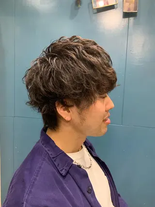 ショート パーマ ade omotesando所属・鷺谷 玲奈のヘアスタイル