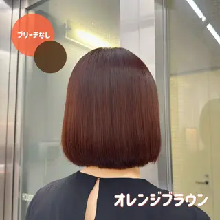ショート カラー 🍊暖色/ボブ chihiro🌼ོのヘアスタイル