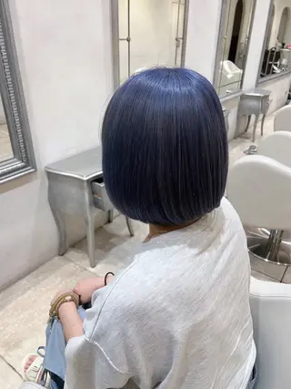 カラー 地毛風ストレート/ ケアカラー/セキネのヘアスタイル