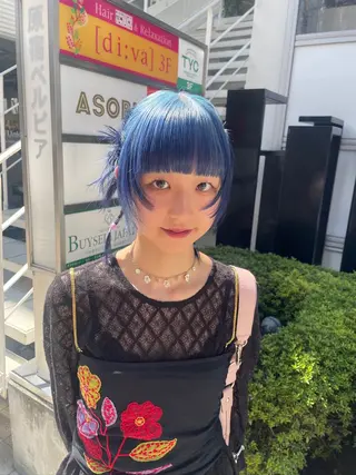 カラー デザインカラー/ ヘアアレンジ/りりかのヘアスタイル