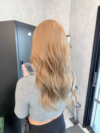 ミディアム カラー 🌺ハイトーン🌺 矢葺 なぎさ🌺🌺のヘアスタイル