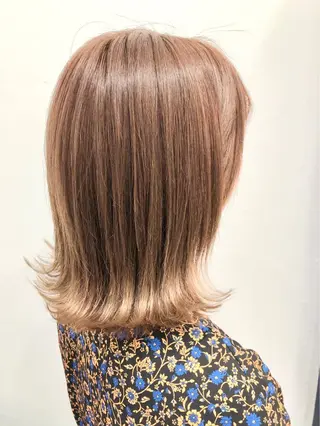 ミディアム カラー ヘアアレンジ 🧸縮毛矯正特化 金澤 彩香🎀のヘアスタイル