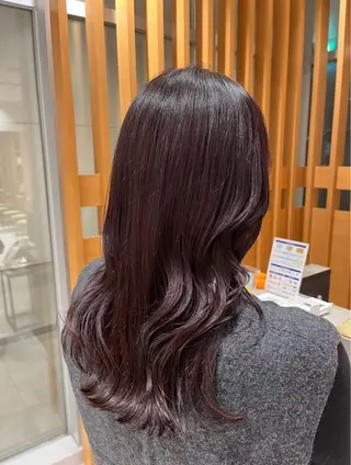 ロング カラー 酸性ストレート🫧 パーマ💫／ヒロトのヘアスタイル