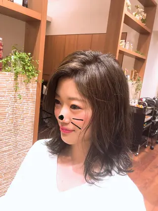 ミディアム カラー SALOWIN神戸三宮店所属・【美髪を叶える】中谷 彰宏（アキ)のヘアスタイル
