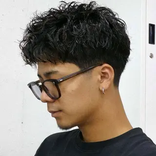 ショート パーマ メンズ 立川/メンズパーマ 厚進太郎のヘアスタイル