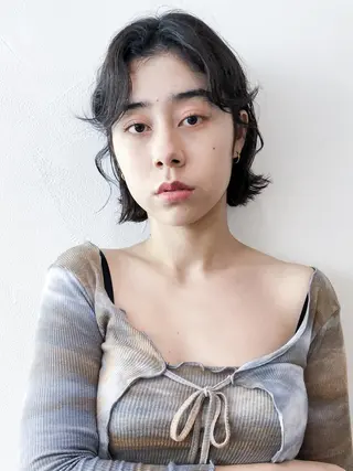 ミディアム カラー パーマ ヘアアレンジ ITbyALBUM 浦和店のヘアスタイル