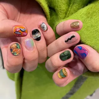 ネイル AMI ウルフパーマ/メンズのヘアスタイル