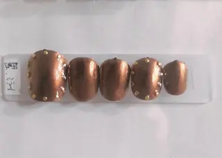 セミロング ネイル 長さ出し専門 nynaのネイルデザイン