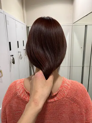 セミロング 髪質改善・酸性・ ストレート　Maruのヘアスタイル