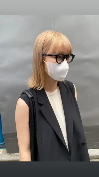 ショート カラー レイヤーウルフ エクステ磯部のヘアスタイル