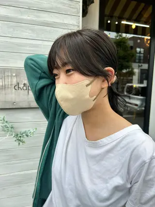 ミディアム 問屋町chapter 日笠快生のヘアスタイル
